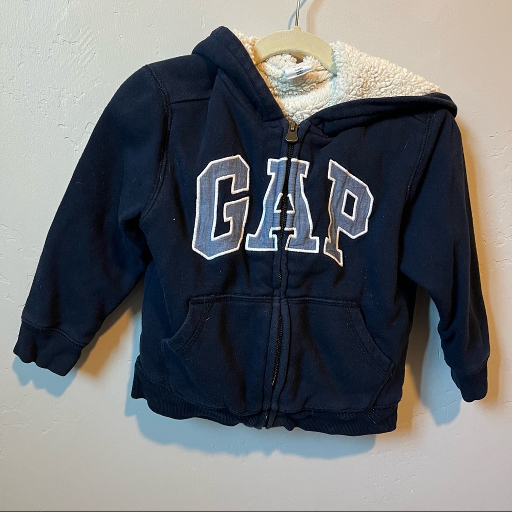 babyGap Logo Sherpa-Lined Hoodie